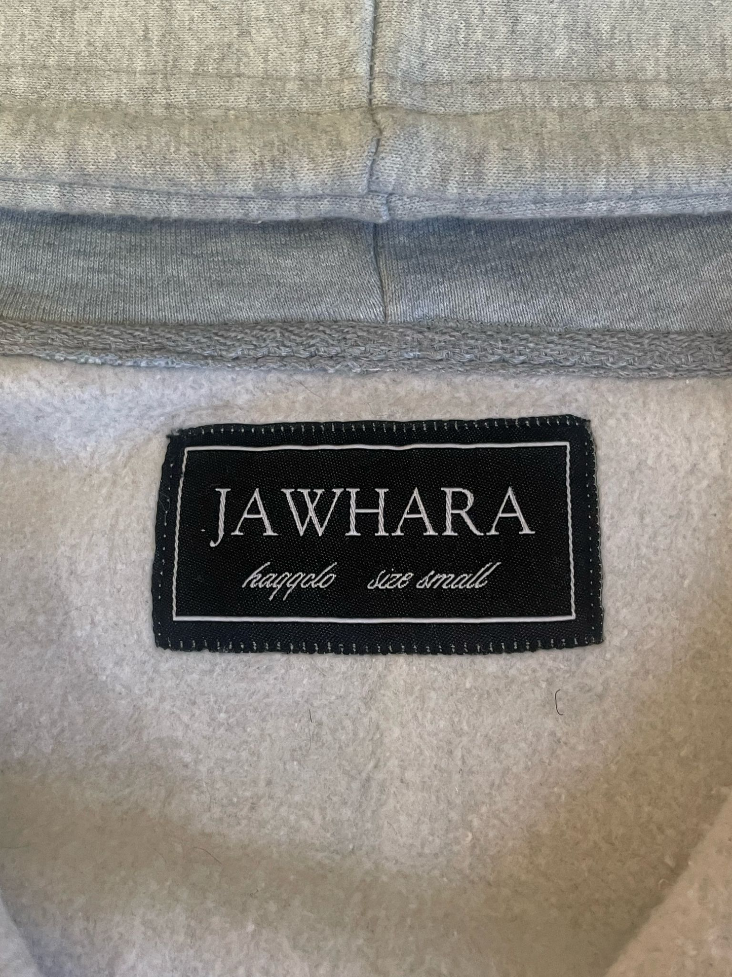 Jawhara Applique Zip - Stone Grey