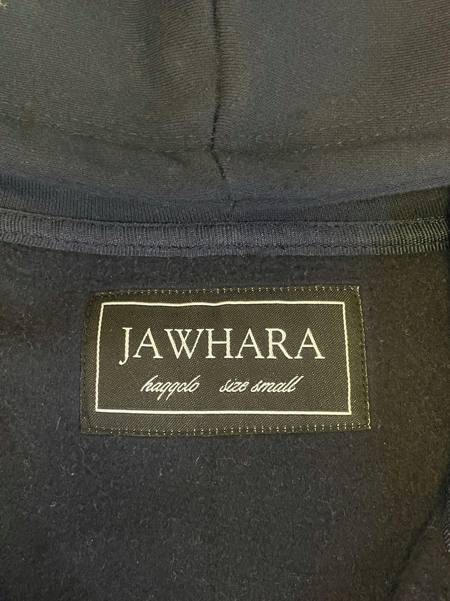 Jawhara Applique Zip - Navy Blue
